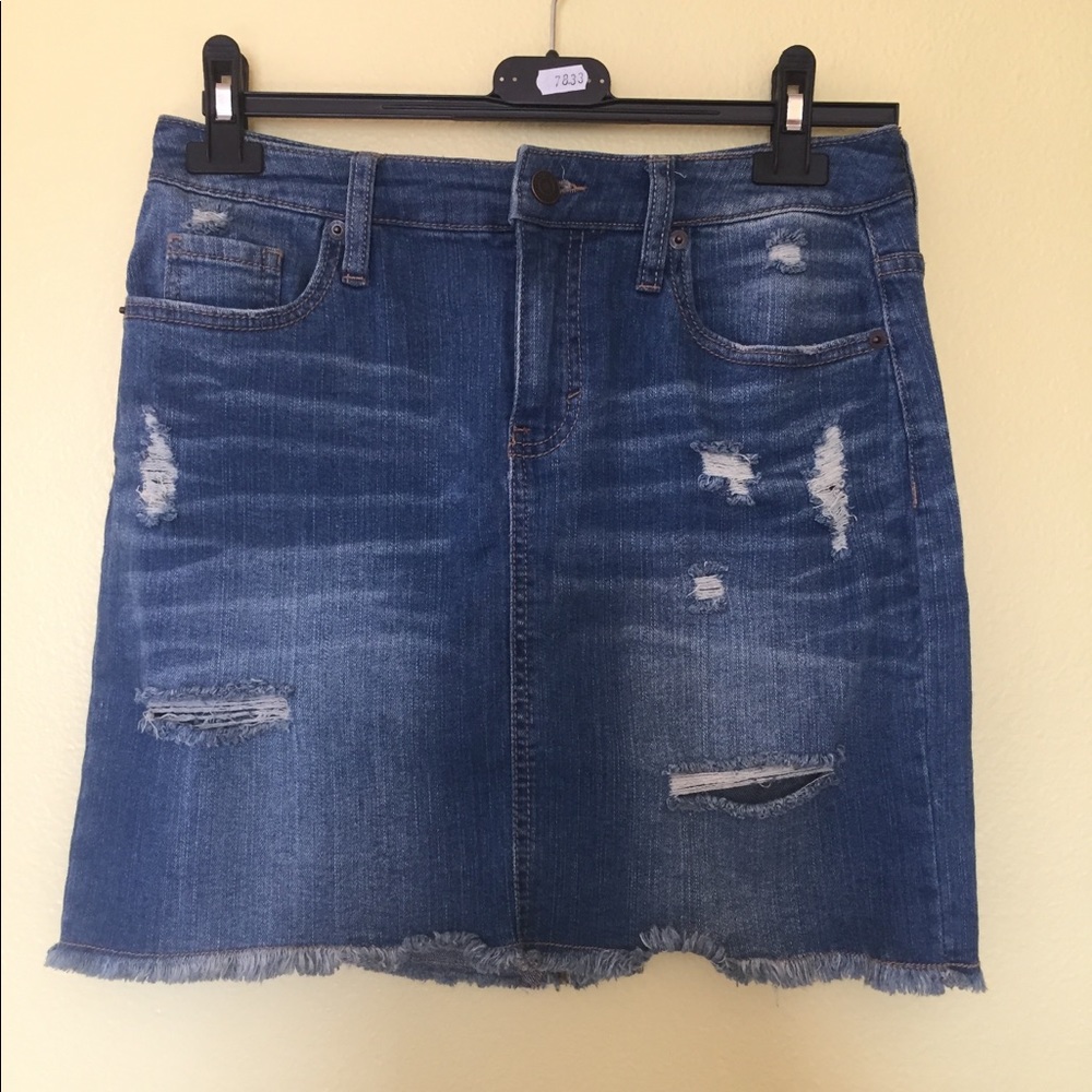 Holy jean skirt